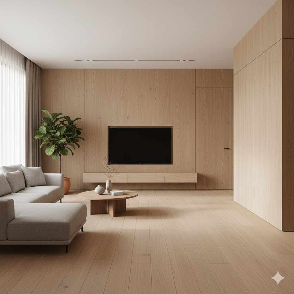 Xu hướng “Natural Living”: Gỗ màu trung tính trở thành tâm điểm 2025